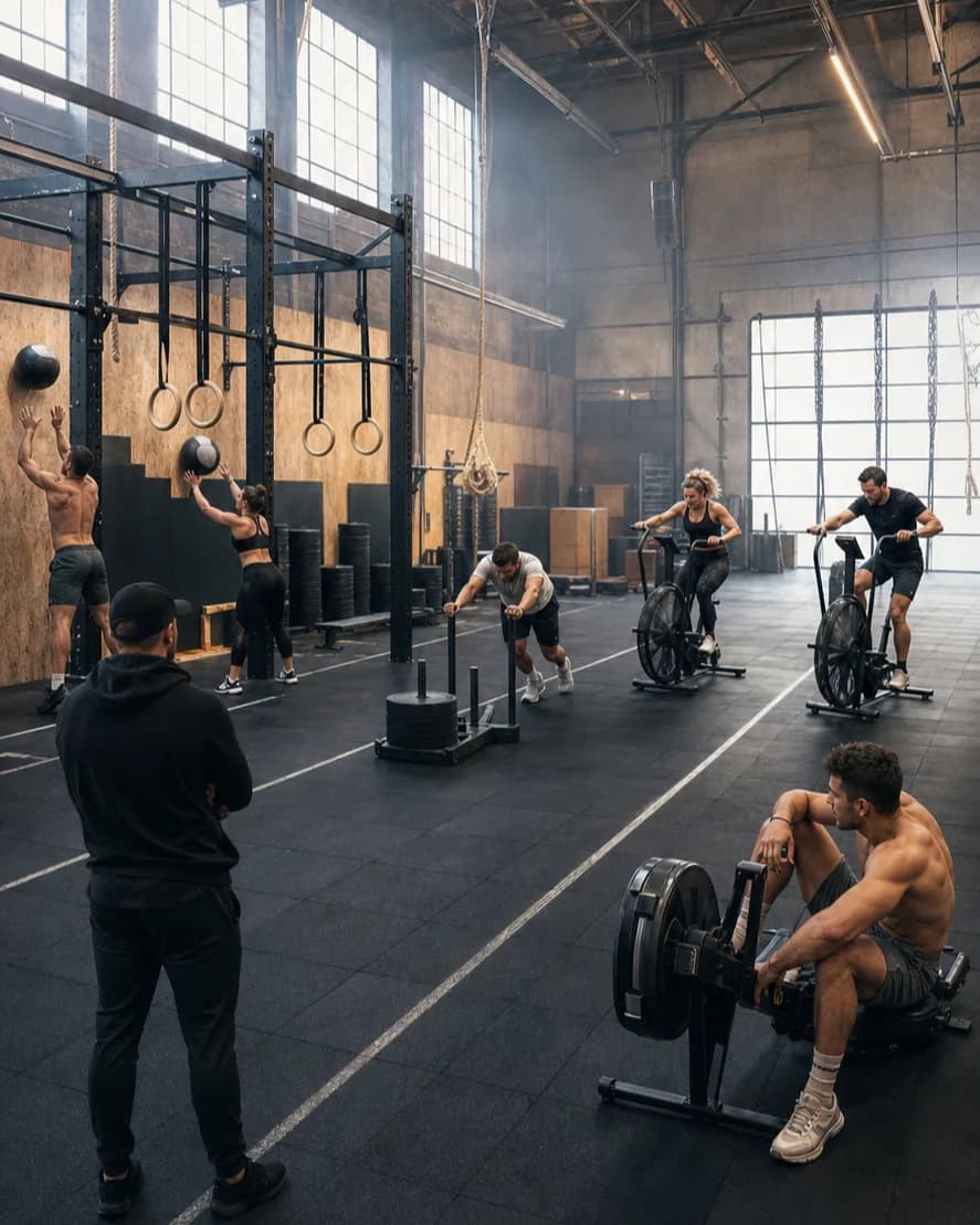 AI-generated Instagram post for a fitness studio